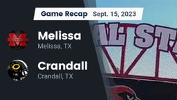Recap: Melissa  vs. Crandall  2023