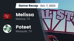 Recap: Melissa  vs. Poteet  2023