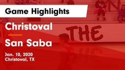 Christoval  vs San Saba  Game Highlights - Jan. 10, 2020