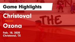 Christoval  vs Ozona  Game Highlights - Feb. 18, 2020