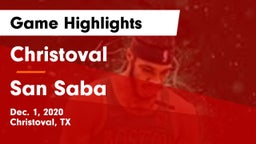 Christoval  vs San Saba  Game Highlights - Dec. 1, 2020