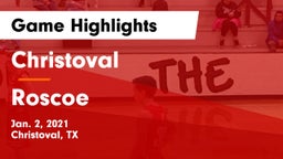 Christoval  vs Roscoe  Game Highlights - Jan. 2, 2021