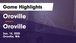Oroville  vs Oroville  Game Highlights - Jan. 14, 2020