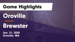 Oroville  vs Brewster  Game Highlights - Jan. 21, 2020