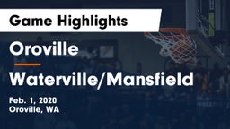 Oroville  vs Waterville/Mansfield Game Highlights - Feb. 1, 2020