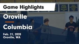 Oroville  vs Columbia  Game Highlights - Feb. 21, 2020