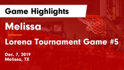 Melissa  vs Lorena Tournament Game #5 Game Highlights - Dec. 7, 2019
