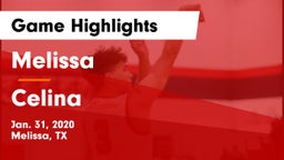 Melissa  vs Celina  Game Highlights - Jan. 31, 2020