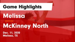 Melissa  vs McKinney North  Game Highlights - Dec. 11, 2020