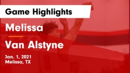 Melissa  vs Van Alstyne  Game Highlights - Jan. 1, 2021