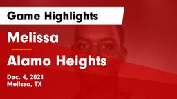 Melissa  vs Alamo Heights  Game Highlights - Dec. 4, 2021