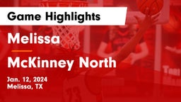 Melissa  vs McKinney North  Game Highlights - Jan. 12, 2024