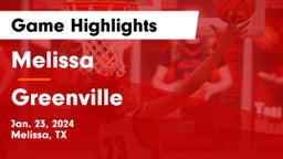 Melissa  vs Greenville  Game Highlights - Jan. 23, 2024