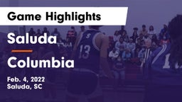 Saluda  vs Columbia Game Highlights - Feb. 4, 2022