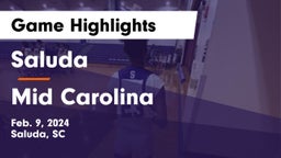 Saluda  vs Mid Carolina  Game Highlights - Feb. 9, 2024