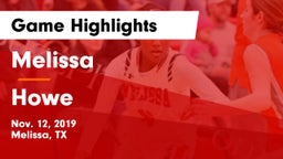 Melissa  vs Howe  Game Highlights - Nov. 12, 2019