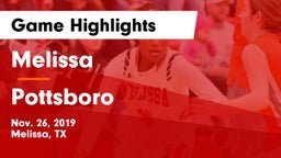 Melissa  vs Pottsboro  Game Highlights - Nov. 26, 2019