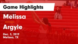 Melissa  vs Argyle  Game Highlights - Dec. 3, 2019