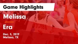 Melissa  vs Era  Game Highlights - Dec. 5, 2019