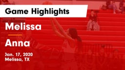 Melissa  vs Anna  Game Highlights - Jan. 17, 2020