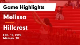 Melissa  vs Hillcrest  Game Highlights - Feb. 18, 2020
