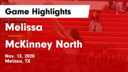 Melissa  vs McKinney North  Game Highlights - Nov. 13, 2020