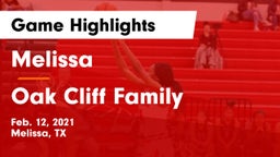Melissa  vs Oak Cliff Family Game Highlights - Feb. 12, 2021