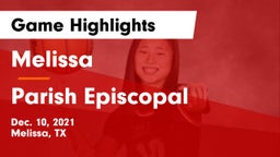 Melissa  vs Parish Episcopal  Game Highlights - Dec. 10, 2021