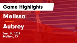 Melissa  vs Aubrey  Game Highlights - Jan. 14, 2022