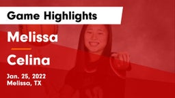 Melissa  vs Celina  Game Highlights - Jan. 25, 2022