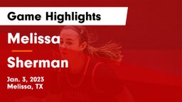 Melissa  vs Sherman  Game Highlights - Jan. 3, 2023