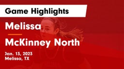 Melissa  vs McKinney North  Game Highlights - Jan. 13, 2023