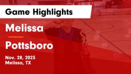 Melissa  vs Pottsboro  Game Highlights - Nov. 28, 2023