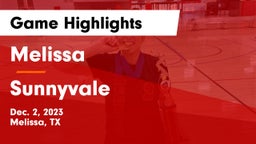 Melissa  vs Sunnyvale  Game Highlights - Dec. 2, 2023