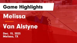 Melissa  vs Van Alstyne  Game Highlights - Dec. 15, 2023