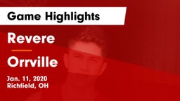 Revere  vs Orrville  Game Highlights - Jan. 11, 2020