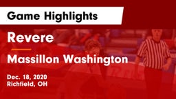 Revere  vs Massillon Washington  Game Highlights - Dec. 18, 2020