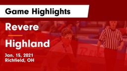 Revere  vs Highland  Game Highlights - Jan. 15, 2021