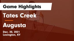 Tates Creek  vs Augusta  Game Highlights - Dec. 20, 2021