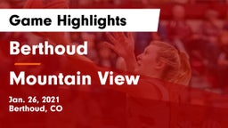 Berthoud  vs Mountain View  Game Highlights - Jan. 26, 2021