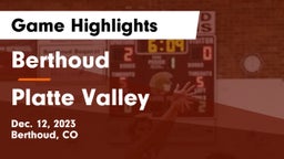 Berthoud  vs Platte Valley  Game Highlights - Dec. 12, 2023