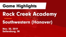Rock Creek Academy  vs Southwestern  (Hanover) Game Highlights - Nov. 30, 2019