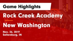 Rock Creek Academy  vs New Washington  Game Highlights - Nov. 26, 2019