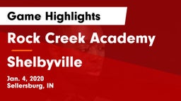 Rock Creek Academy  vs Shelbyville  Game Highlights - Jan. 4, 2020