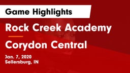 Rock Creek Academy  vs Corydon Central  Game Highlights - Jan. 7, 2020