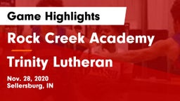 Rock Creek Academy  vs Trinity Lutheran  Game Highlights - Nov. 28, 2020