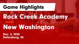 Rock Creek Academy  vs New Washington  Game Highlights - Dec. 4, 2020