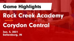 Rock Creek Academy  vs Corydon Central  Game Highlights - Jan. 5, 2021