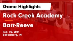 Rock Creek Academy  vs Barr-Reeve  Game Highlights - Feb. 20, 2021