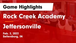Rock Creek Academy  vs Jeffersonville  Game Highlights - Feb. 2, 2022